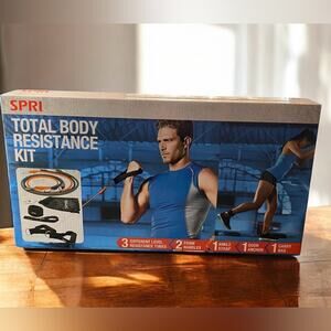 SPRI Total Body Resistance Band Exercise Kit NWT